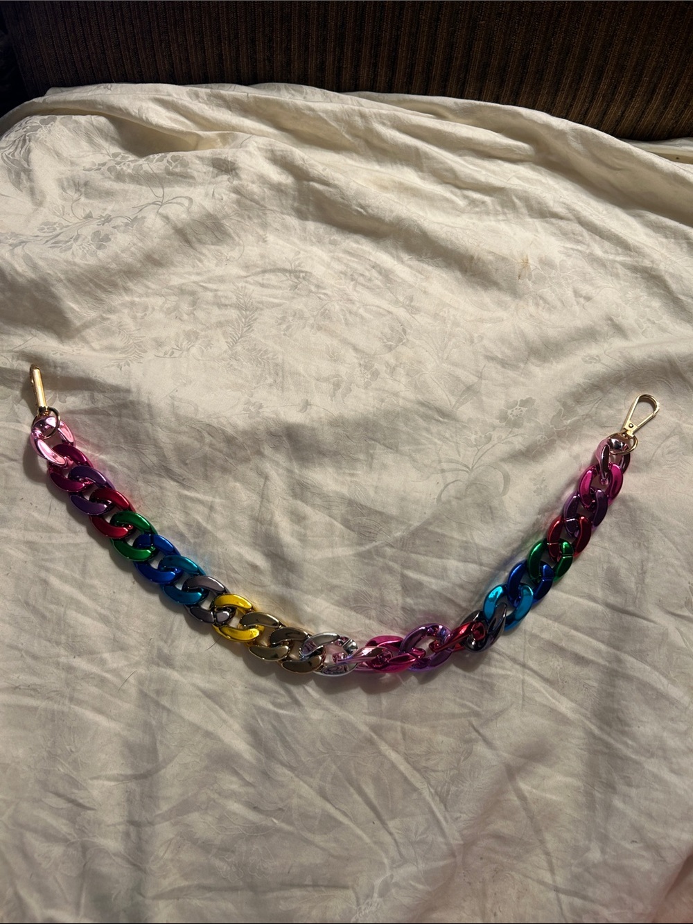 Multicolor Chunky Chain Strap